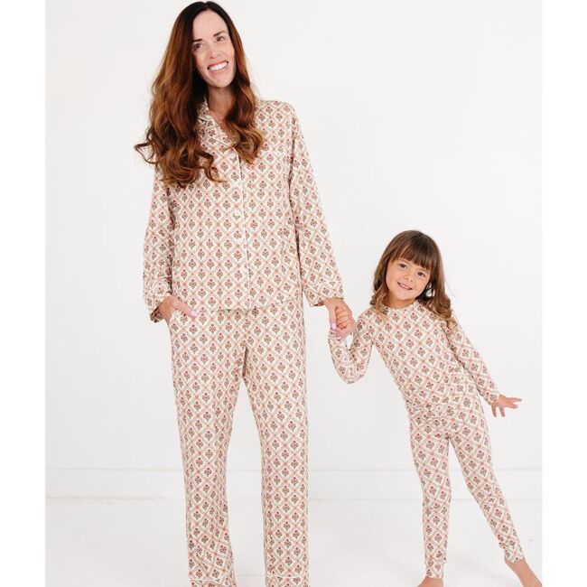 Women's Bamboo Pajama Set, Holly Trellis - Pajamas - 4