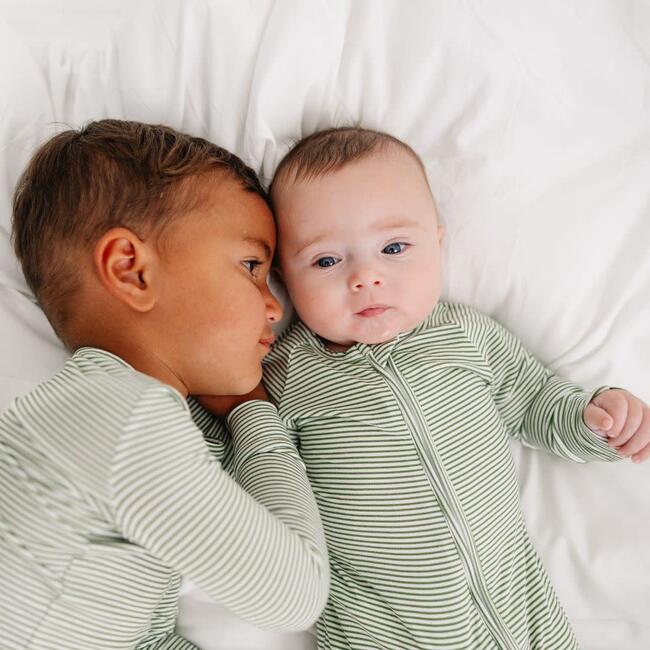 Bamboo Sleeper, Evergreen Stripe - Pajamas - 5