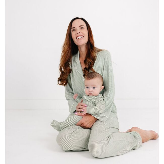 Bamboo Sleeper, Evergreen Stripe - Pajamas - 7