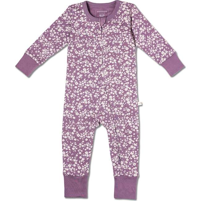 Organic 2-Way Zip Romper, Thistle