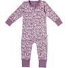 Organic 2-Way Zip Romper, Thistle - Rompers - 1 - thumbnail