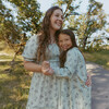 Organic Smocked Tiered Dress, Sage Bloom - Dresses - 2