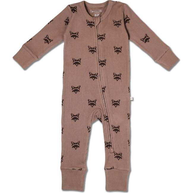 Organic 2-Way Zip Romper, Fox