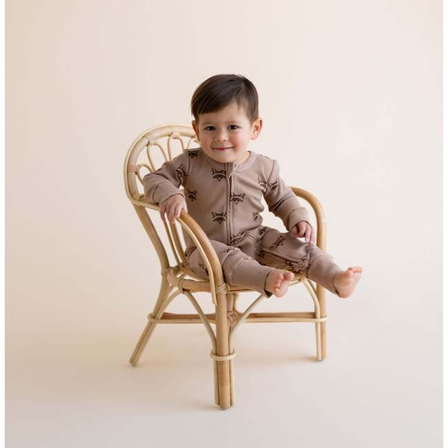 Organic 2-Way Zip Romper, Fox - Rompers - 2