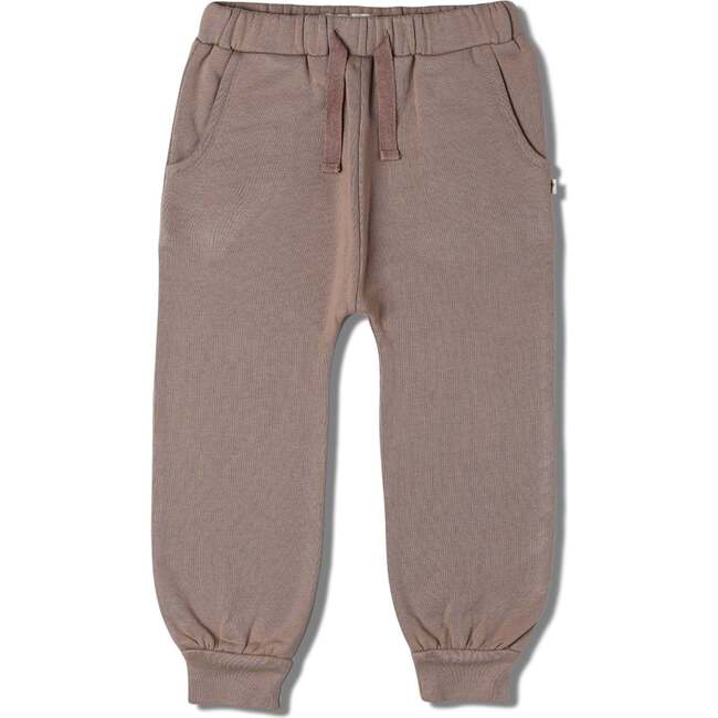 Organic Fleece Jogger Pants, Taupe