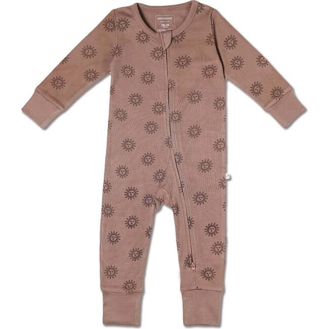 Organic 2-Way Zip Romper, Sun