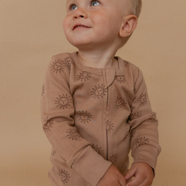 Organic 2-Way Zip Romper, Sun - Rompers - 2
