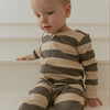 Organic 2-Way Zip Romper, Bold Stripes - Rompers - 3