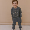 Organic Fleece Jogger Pants, Hale Navy - Pants - 2