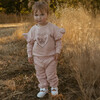 Organic Fleece Ruffle Sleeve Sweatshirt, Love Wings - Sweatshirts - 2 - thumbnail