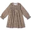 Organic Smocked Button Dress, Harvest - Dresses - 1 - thumbnail