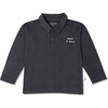 Organic Long Sleeve Polo, Hale Navy - Polo Shirts - 1 - thumbnail