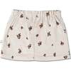 Organic Corduroy Skirt, Brown Floral - Skirts - 3