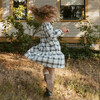 Organic Long Sleeve Tiered Dress, Plaid Checks - Dresses - 2 - thumbnail