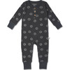 Organic Button Romper, Happy Face - Rompers - 1 - thumbnail