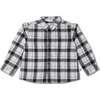 Organic Collared Long Sleeve Shirt, Plaid Checks - Button Downs - 1 - thumbnail