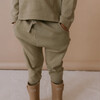Organic Harem Pants, Olive - Pants - 2