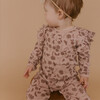 Organic Ruffle Full Sleeve Romper, Mystic Floral - Rompers - 2