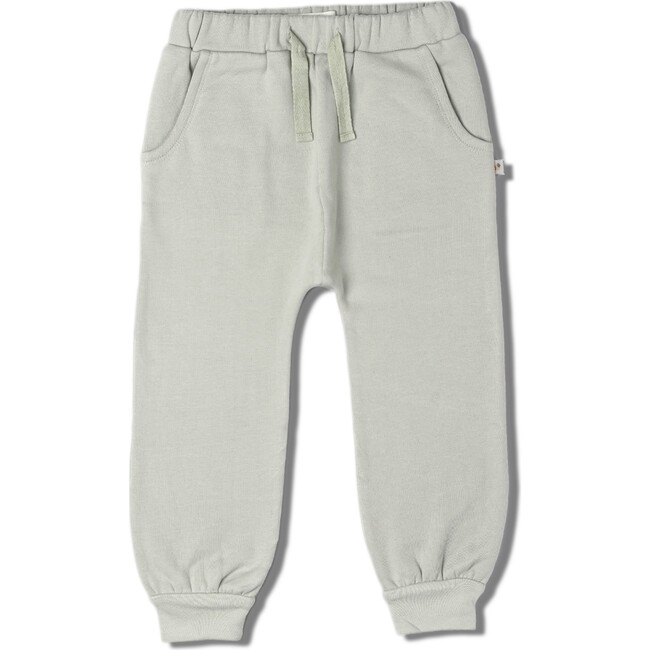 Organic Fleece Jogger Pants, Sage Green