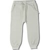 Organic Fleece Jogger Pants, Sage Green - Pants - 1 - thumbnail