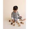 Organic 2-Way Zip Romper, Brown Stripe - Rompers - 2