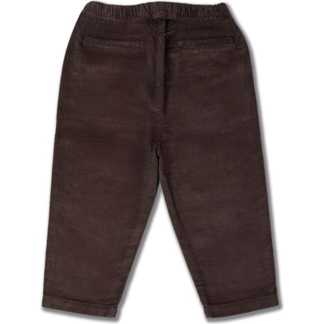 Organic Corduroy Pant, Dark Brown - Pants - 3