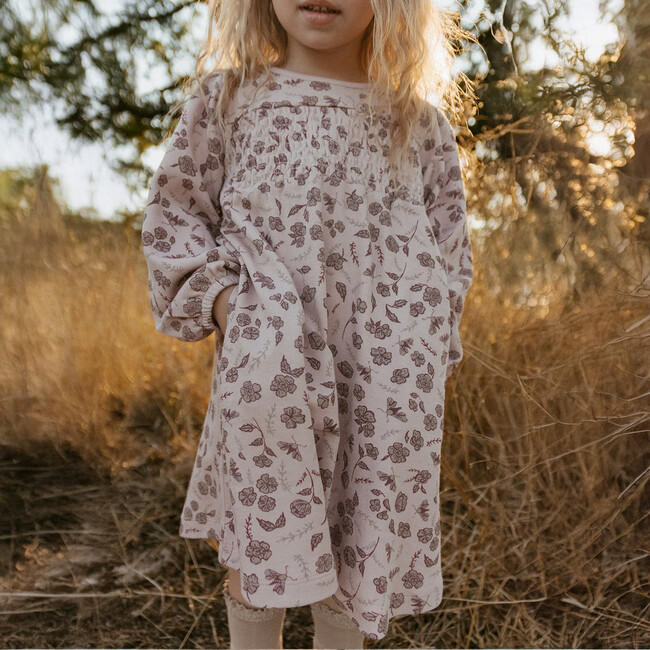Organic Smocked Sundress, Mystic Floral - Dresses - 2