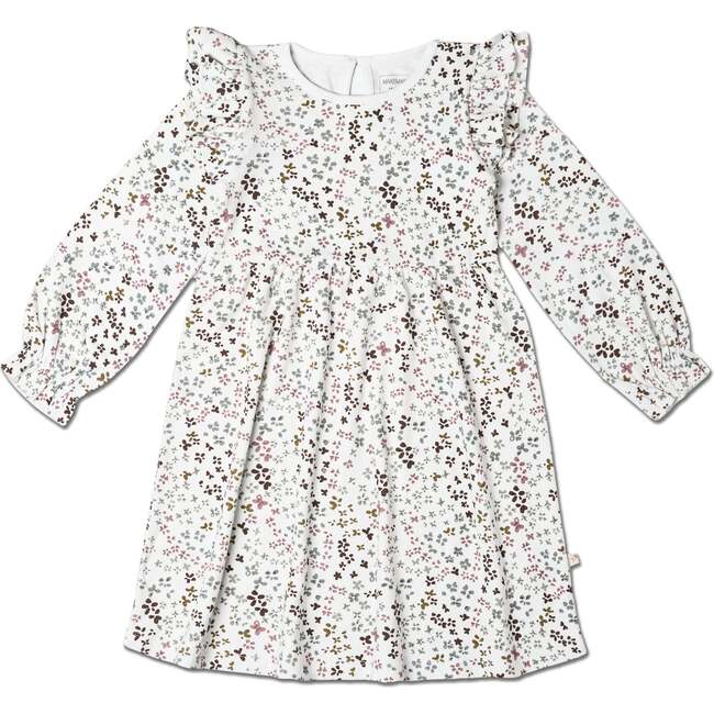 Organic Ruffle Sleeve Dress, Garden
