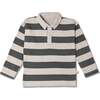Organic Long Sleeve Polo, Bold Stripes - Polo Shirts - 1 - thumbnail