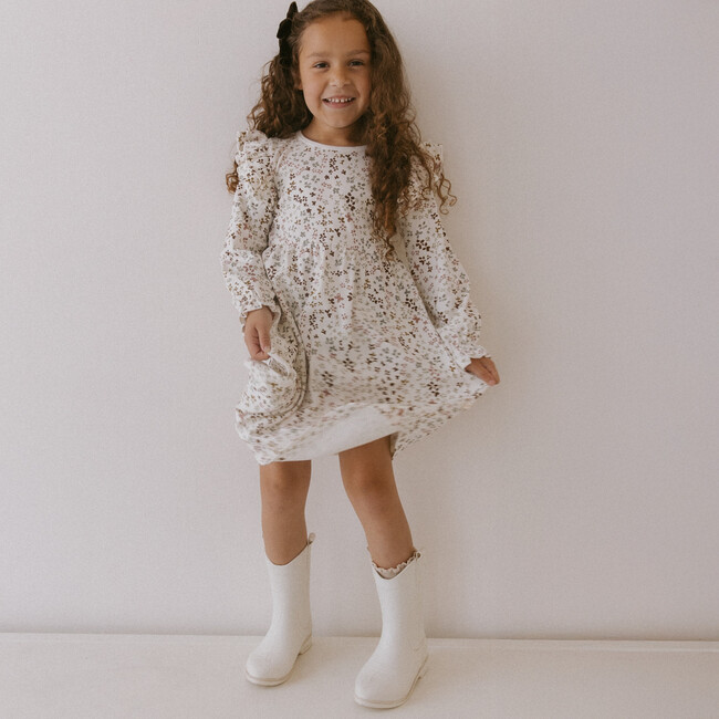 Organic Ruffle Sleeve Dress, Garden - Dresses - 2
