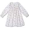 Organic Smocked Button Dress, Rustic Rose - Dresses - 1 - thumbnail