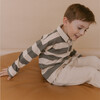 Organic Long Sleeve Polo, Bold Stripes - Polo Shirts - 2