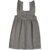 Organic Ruffle Corduroy Dress, Olive - Dresses - 1 - thumbnail