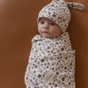 Organic Swaddle Blanket & Hat Set, Wildvine - Swaddles - 2