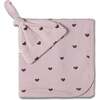 Organic Swaddle Blanket & Hat Set, Hearts - Swaddles - 1 - thumbnail