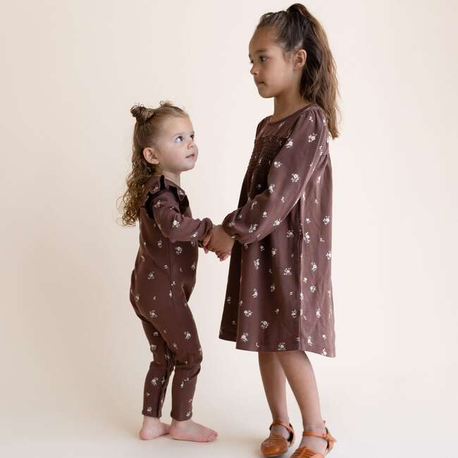 Organic Ruffle Full Sleeve Romper, Birch - Rompers - 2