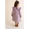 Organic Ruffle Sleeve Dress, Thistle - Dresses - 2