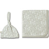 Organic Swaddle Blanket & Hat Set, Wildsage - Swaddles - 2 - thumbnail