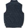 Organic Sleeveless Quilted Corduroy Jacket, Hale Navy - Jackets - 3 - thumbnail