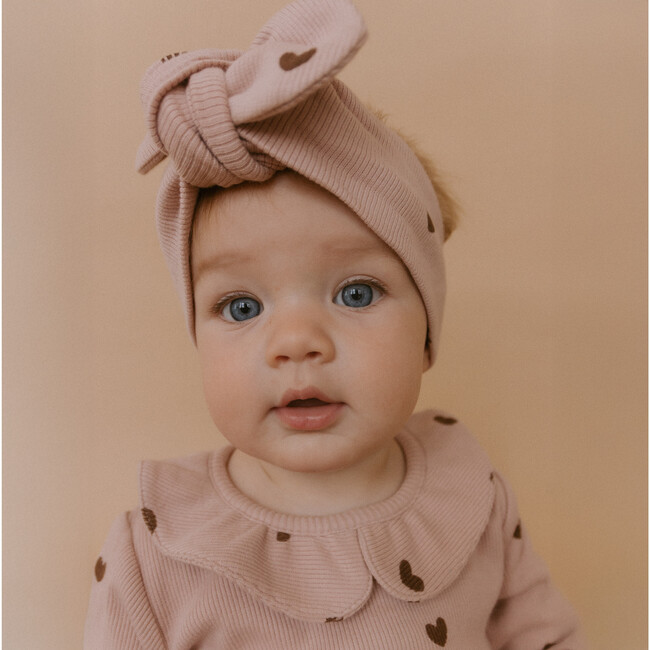 Organic Ruffle Onesie & Pants Set, Hearts - Mixed Apparel Set - 2