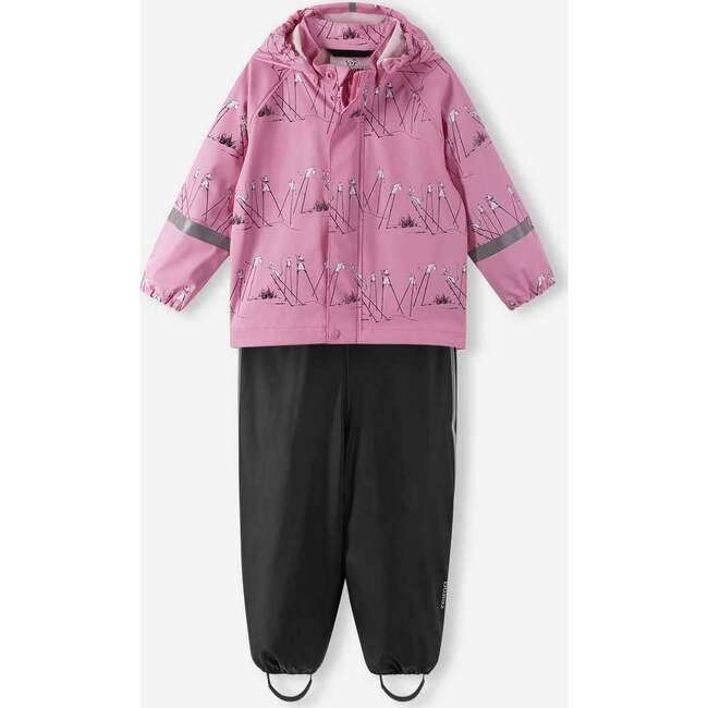 Moomin Plask Rain outfit, Rose pink