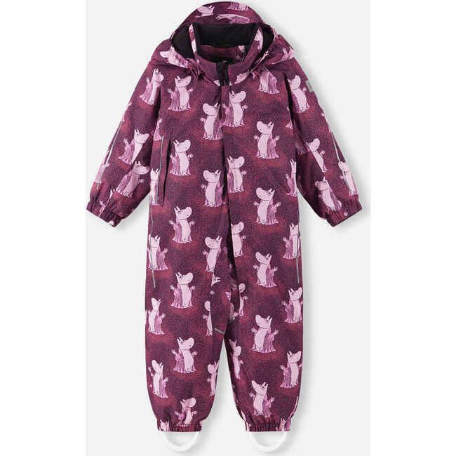 Moomin Lyster ReimaTec winter overall, Deep purple