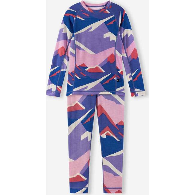 Taitoa Wool base layer set, Breezy Violet