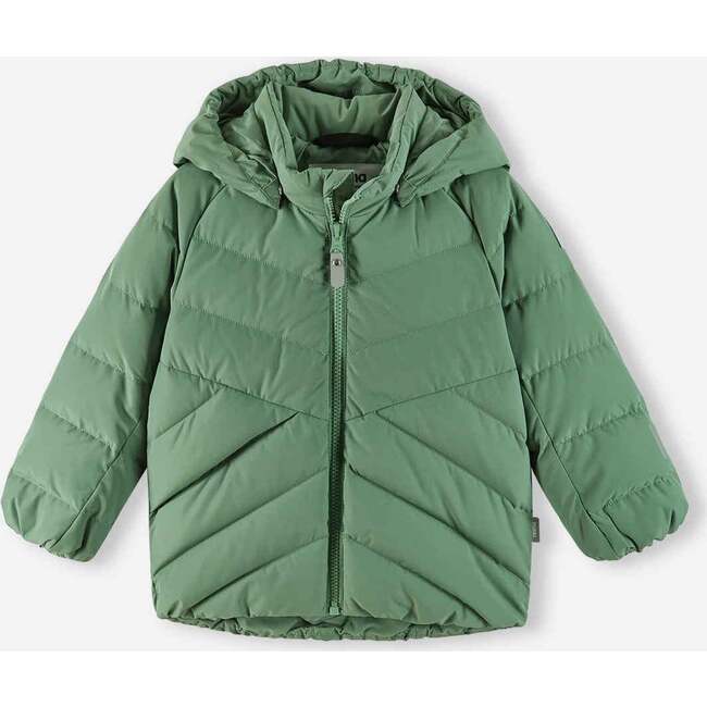 Kupponen Down jacket, Green Clay