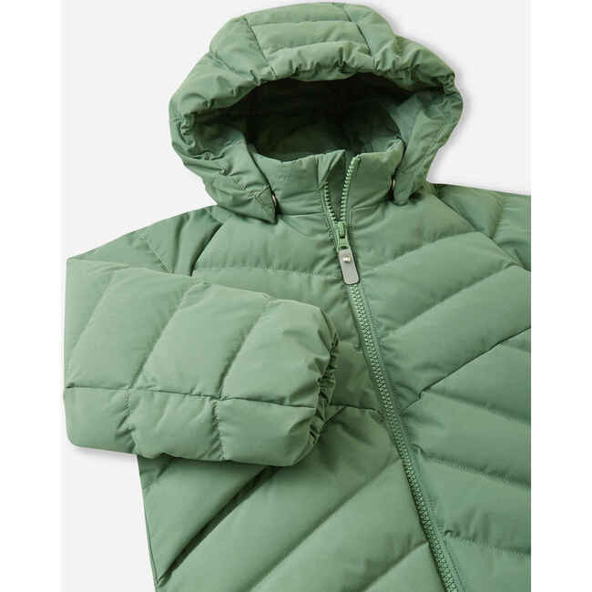 Kupponen Down jacket, Green Clay - Jackets - 4