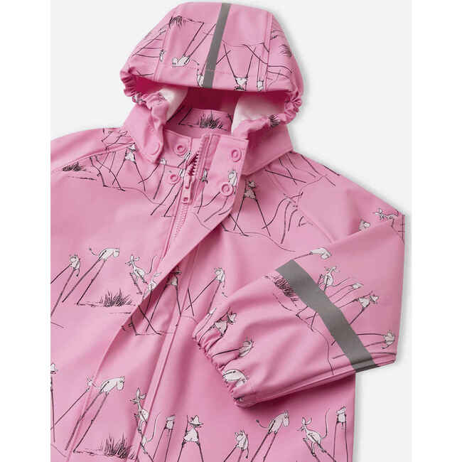 Moomin Plask Rain outfit, Rose pink - Mixed Apparel Set - 5