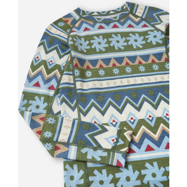 Taitoa Wool base layer set, Green Clay - Base Layers - 4