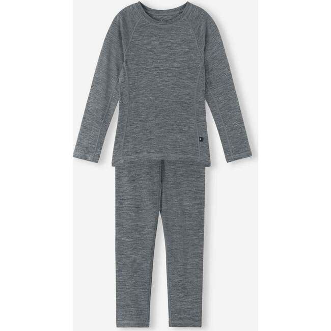 Kinsei Wool base layer set, Melange grey