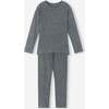 Kinsei Wool base layer set, Melange grey - Base Layers - 1 - thumbnail