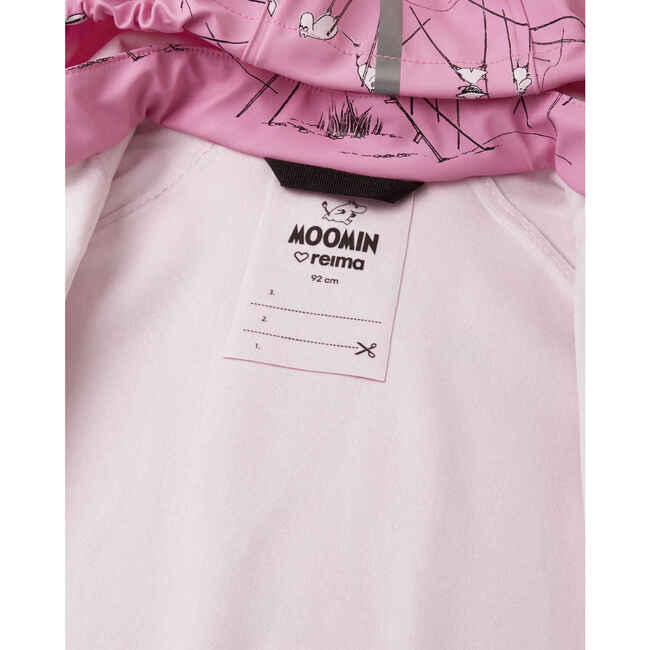 Moomin Plask Rain outfit, Rose pink - Mixed Apparel Set - 6